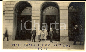 1927 COMO Visitatori all'Esposizione Voltiana - Foto GUGLIELMINI 11x7 cm