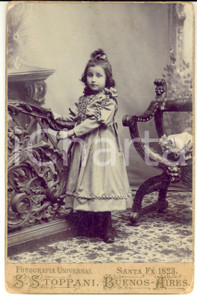 1895 CAMPANA (BUENOS AIRES) Ritratto Juana E. DE BIANCHI bambina *Foto STOPPANI