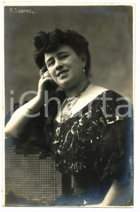 1905 ca OPERETTA Amelia SOAREZ Ritratto della cantante *Cartolina FP NV