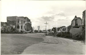 1968 TERREMOTO DEL BELICE Veduta di un paese distrutto dal sisma - Foto 30x20 cm