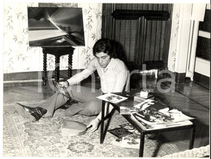 1971 TORINO JUVENTUS Calciatore Franco CAUSIO in salotto (2) Foto 24x18 cm