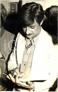 1970 ca COSTUME ITALIA Attore Giancarlo GIANNINI a un evento (8) Foto 20x30 cm