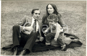 1970 ca COSTUME Carlo GIUFFRE' con moglie e figlio bambino (5) Foto 30x20 cm