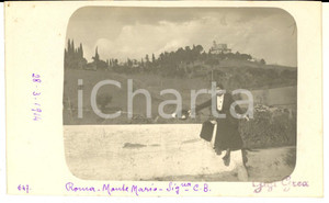 1914 ROMA MONTE MARIO Ritratto di giovane donna *Foto cartolina ARTISTICA