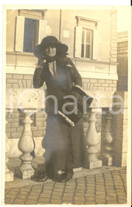 1912 ROMA Ritratto di Augusta BACCHETTI con manicotto (1)  Foto cartolina