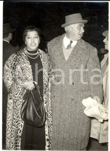1956 ROMA Clelia MATANIA Gino CERVI al rientro dalla settimana cinema URSS *Foto