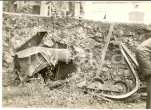 1960 FERROVIA SAVONA-ALBISOLA Deragliamento treno - Frammenti del carrello *Foto