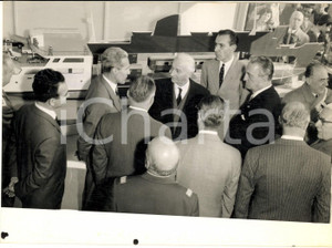 1959 MILANO Antonio SEGNI in visita ufficiale alla Fiera - Fotografia 18x13