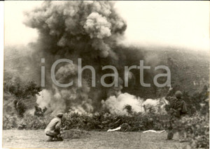 1953 GUERRA DEL VIETNAM - THANH HOA - Distruzione di un ponte *Foto 18x13 cm