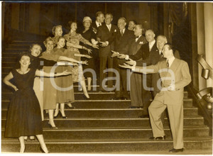 1957 PARIS FOLIES-BERGERES Maurice CHEVALIER au gala Fondation DRANEM Foto 18x13