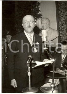 1958 ROMA Sottosegretario Lorenzo SPALLINO inaugura Congresso Notariato *Foto