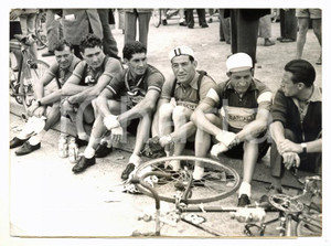 1953 TOUR DE FRANCE Gino BARTALI Nello LAUREDI Bernard GAUTHIER Raoul REMY *Foto