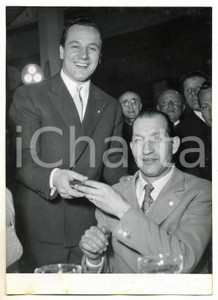 1956 MILANO Gino BARTALI Antonio MASPES premiati da Amici di Emilio Colombo FOTO