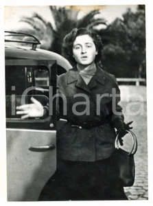 Fotografia d epoca originale 1954 ROMA  CASO MONTESI Ritratto di Adriana BISACCIA Foto 13x18 cm 1