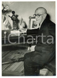 Fotografia d epoca originale 1950 ca TEATRO Ritratto del drammaturgo Jacinto BENAVENTE Foto 13x18 cm 1