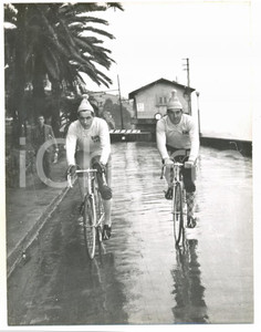 1956 COGOLETO Fausto COPPI Stefano GAGGERO durante un allenamento *Foto 18x24 cm