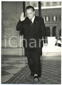 1953 ROMA Consultazioni al QUIRINALE - L'arrivo di Palmiro TOGLIETTI *Foto 13x18