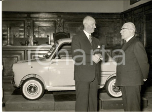1957 MILANO Presentazione AUTOBIANCHI BIANCHINA - Giuseppe BIANCHI *Foto 18x13