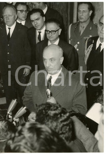 1959 ROMA - DC Amintore FANFANI rassegna le dimissioni durante conferenza stampa