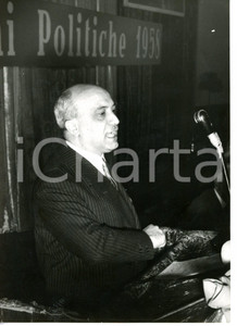 Fotografia d epoca originale 1958 ROMA Teatro Adriano  Amintore FANFANI apre campagna elettorale DC Foto 1