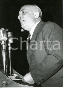 Fotografia d epoca originale 1958 ROMA  DC Amintore FANFANI durante campagna elettorale  Foto 13x18 cm 1