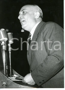 Fotografia d epoca originale 1958 ROMA  DC Amintore FANFANI durante campagna elettorale  Foto 13x18 cm 1