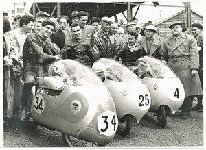 1955 ISLE OF MAN SENIOR TT 125cc Tarquinio PROVINI Carlo UBBIALI Luigi TAVERI