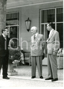 1956 ABANO TERME Antonio SEGNI in villeggiatura *Fotografia 13x18 cm