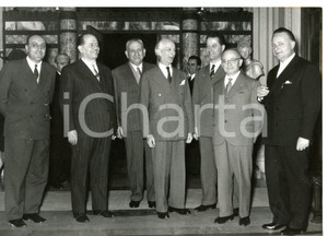 1957 ROMA Antonio SEGNI - Guido CECCHERINI - Raffaele DE CARO - Giuseppe TOGNI