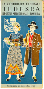 1955 REPUBBLICA FEDERALE TEDESCA - Regioni meridionali - BAVIERA *Pieghevole
