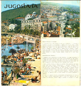 1965 ca JUGOSLAVIA Pieghevole TURISMO ILLUSTRATO vintage - Italiano  Pieghevole turistico d'epoca, illustrato.  CONDIZIONI: G (ma minimi residui di gomma)PAGINE: 12 facciate     originale e autentica 1
