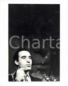 1990 ca MILANO Discorso del sindaco Paolo PILLITTERI *Foto ARTISTICA 20x25 cm