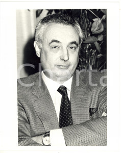 Fotografia d epoca originale 1990 ca LECCO Ritratto dell imprenditore Vico VALASSI  Foto 20x25 cm 1