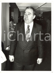 1990 ca ROMA Ritratto di Biagio AGNES presidente RAI *Foto 18x24 cm