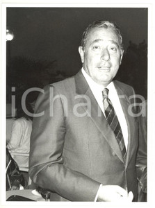 Fotografia d epoca originale 1990 ca ROMA Ritratto di Biagio AGNES direttore generale RAI Foto 18x24 cm 1