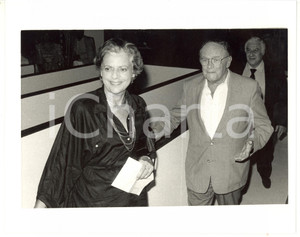 Fotografia d epoca originale 1990 ca CINEMA Il regista Joseph L. MANKIEWICZ con la moglie Rosemary  Foto 1