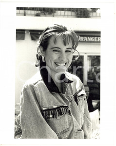 Fotografia d epoca originale 1990 ca CINEMA Ritratto dell attrice Barbara SCOPPA  Foto 20x25 cm 1