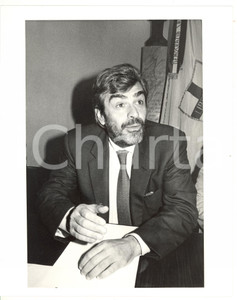 Fotografia d epoca originale 1985 ca  ROMA Convegno DC  Ritratto di Giovanni GORIA  Foto 1