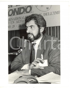 1990 ca ROMA Ritratto di Nadio DELAI direttore CENSIS *Foto 20x25 cm