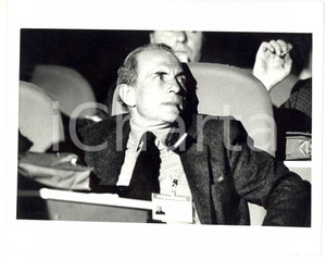 1987 RIMINI 44° Congresso PSI - Ritratto di Enrico MANCA (3) *Foto VINTAGE 25x20