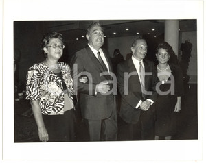 1990 ca ROMA - RAI Enrico MANCA Marisa LAURITO Biagio AGNES Rosa VALENTINETTI