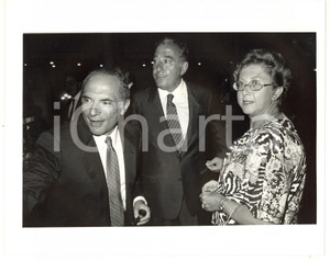 1990 ca ROMA - RAI Enrico MANCA - Biagio AGNES - Rosa VALENTINETTI *Foto 25x20
