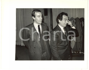 1990 ca MONTEDISON Carlo SAMA con Carlo BRUNO *Foto 25x20 cm Fotografia di agenzia. CONDIZIONI: FAIR (bassa qualit&agrave; di stampa)FORMATO: 25x20 cm  originale e autentica 1