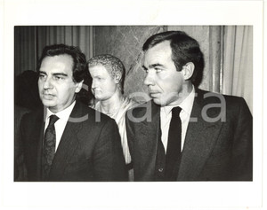 1990 ca MONTEDISON Ritratto di Carlo SAMA con Carlo BRUNO (1) *Foto 25x20 cm