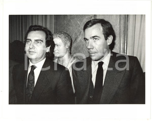 Fotografia d epoca originale 1990 ca MONTEDISON Ritratto di Carlo SAMA con Carlo BRUNO 2 Foto 25x20 cm 1
