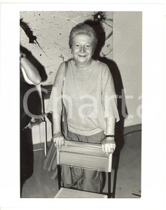 1985 ca MILANO (?) Ritratto di Rosalba TARDITO AMERIO - Foto VINTAGE 20x25 cm