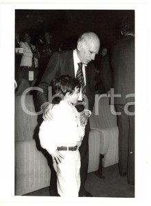 1986 MOSTRA DEL CINEMA DI VENEZIA Luigi COMENCINI con Andrea SPADA bambino *Foto