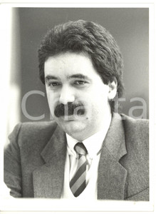 1990 ca ROMA Ritratto di Nando DALLA CHIESA *Foto 18x24 cm