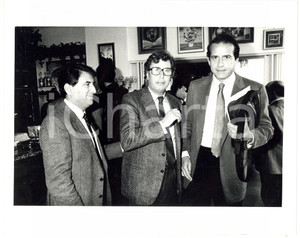 1985 ca RAI Giornalista Antonino FAVA con Fulvio DAMIANI - Foto 25x20 cm