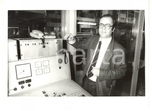 1990 ca ITALIA OGGI Ritratto del direttore Marco BORSA - Fotografia 24x18
